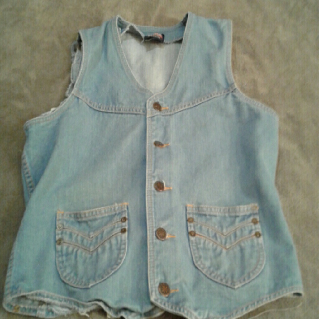 Vintage Brittania Biker Vest